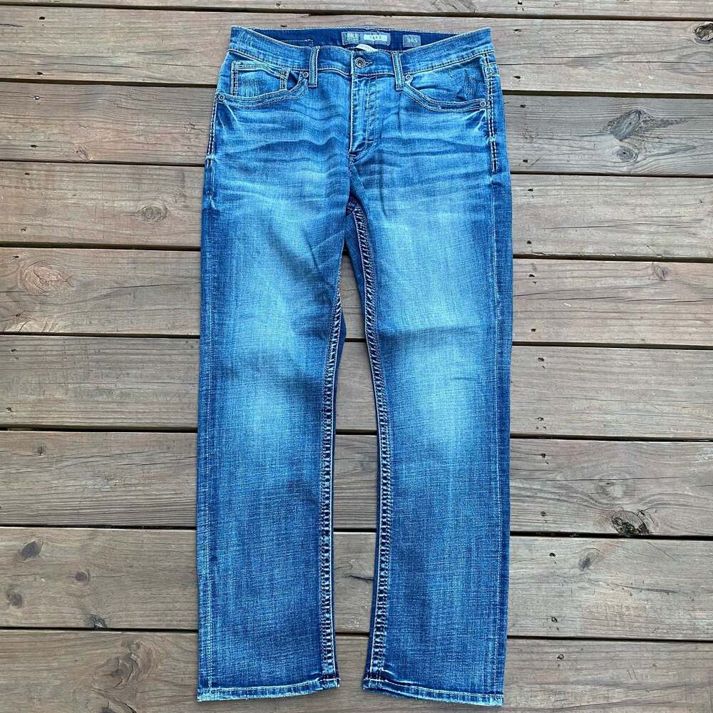 BKE Jake Straight Leg Jeans Men's 36S Medium Wash Denim